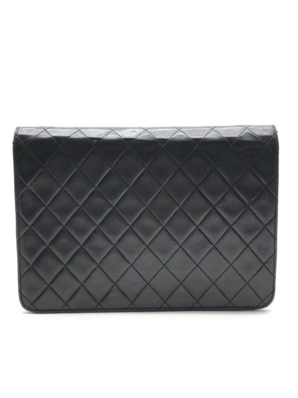 ★SOLD★ Chanel CC Logo Quilted Leather Che Hmm Shoulder Bag LadyBlack - Picture 3 of 10